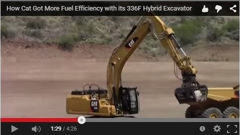 How Cat Got More Fuel Efficiency with its 336F Hybrid Excavator