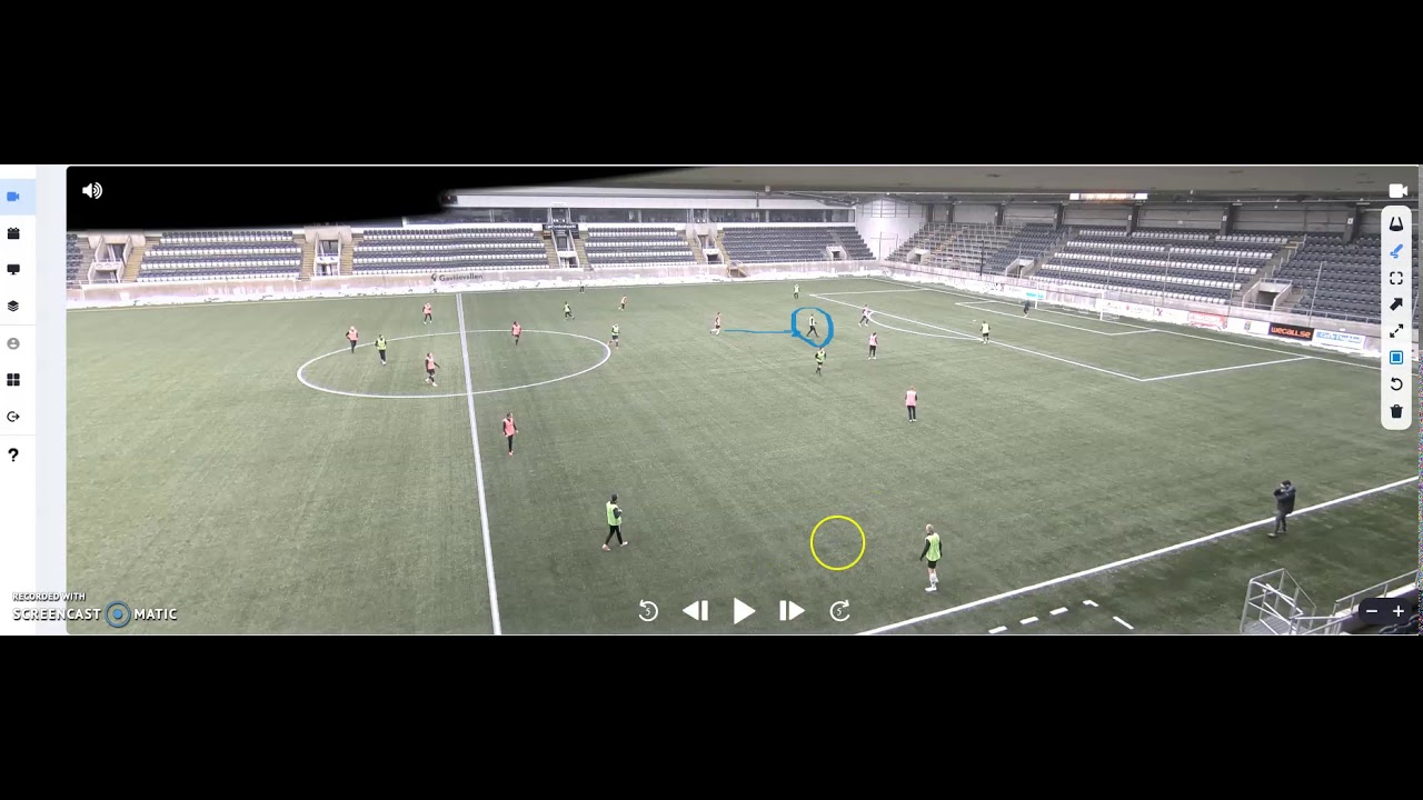 Spel på felvänd/halvt rättvänd spelare