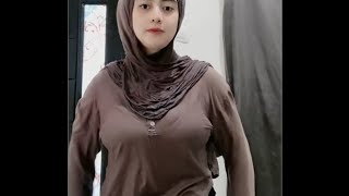 Cwe berhijab ga sadar bajunya tr4nsparan part 2