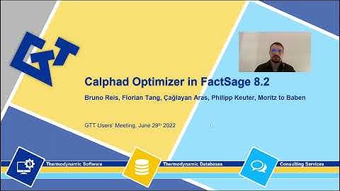 Calphad Optimizer in FactSage 8.2 – Bruno Reis