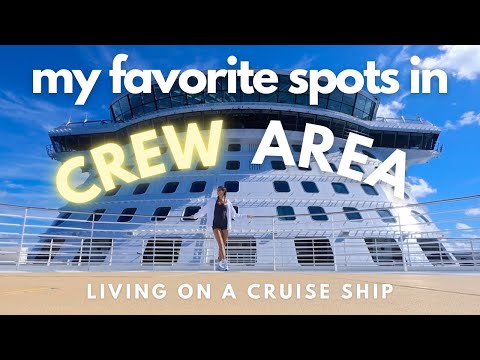 where does the crew hang out on a cruise ship?? // my favorite places in CREW AREA!! 💛🛟🛳️