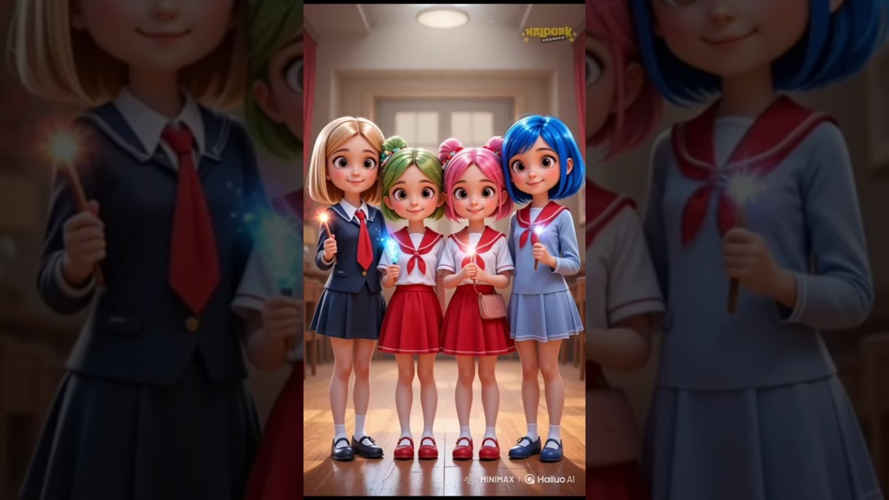 4 Cute Witch Girls Cast a Spell… and Became Stinky Slime Monsters! 🧙‍♀️💥🧟‍♀️💚