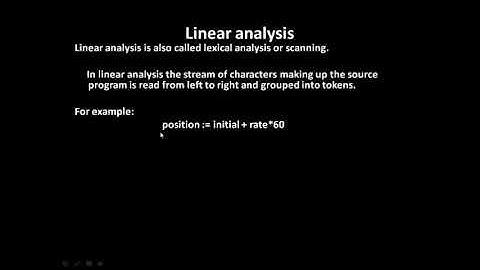 ANALYSIS SYNTHESIS  MODEL OF A COMPILER-1: ANALYSIS PART