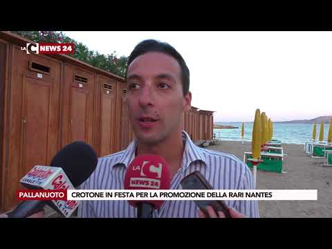 Crotone celebrates the promotion of Rari Nantes