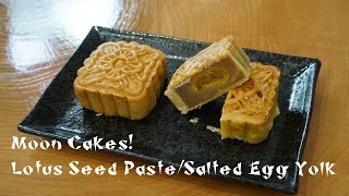 Match Highlights Sweet and Salty - Lotus Seed & Salted Egg Yolk Mooncakes 蓮蓉鹹蛋月餅