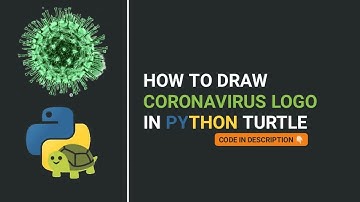 Draw Coronavirus Logo with Python Turtle Source Code | Python Turtle #1