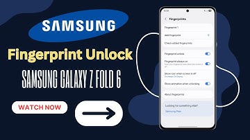 How To Turn On Fingerprint Unlock On Samsung Galaxy Z Fold 6 in 2025 | Step-by-Step Guide!