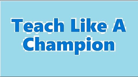 Teach Like A Champion (extra) - Cold Call