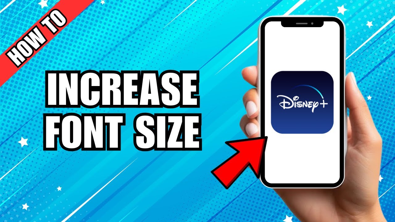 How to Increase Font Size on Disney+ - YouTube