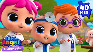 Dokter Kecil Akan Merawatmu | Little Angel | Kartun dan Lagu Anak | Moonbug Kids Indonesia
