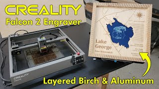 Making A Layered Birch & Aluminum Map W/ The 22W Creality Falcon 2 Laser Engraver by James Biggar 6,295 views 7 months ago 12 minutes, 43 seconds