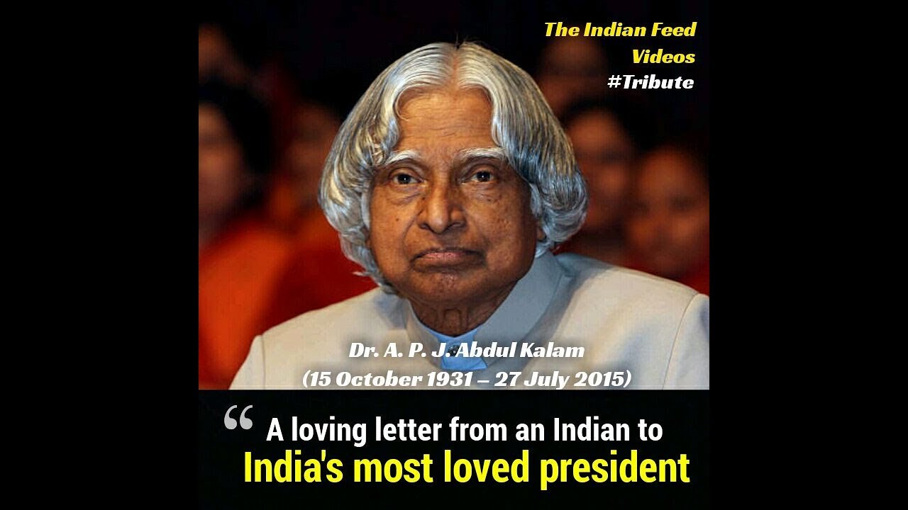 storyboard that Open letter to Abdul Kalam Sir
