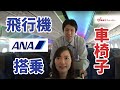 ［車椅子で飛行機搭乗］ANA (全日本空輸) B787 (交通 バリアフリー 障害者 車いす)