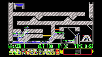 Lemmings Plus II Bonus [Challenge 07]: Lemming Collider