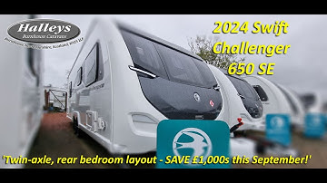 2024 Swift Challenger 650 SE - twin-axle, rear bedroom tourer - SAVE £1,000s this September!