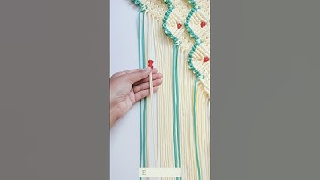 Macrame Wall Hanging 🌿 Macrame Design #macrame #diy #shorts #ytshorts #youtubeshorts