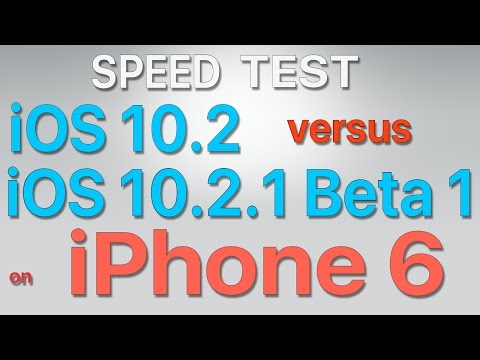 iPhone 6 : iOS 10.2 vs iOS 10.2.1 Beta 1 / Public Beta 1 Speed Test Build # 14D10