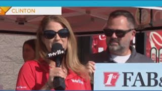 First Arkansas Bank & Trust presents check supporting THV11 Summer Cereal Drive