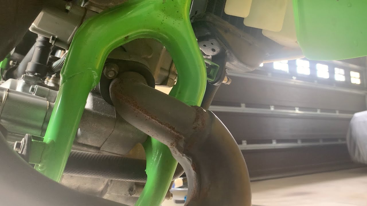 カワサキ KDX125SR 2スト レストアベース 部品取りに KDX125SR レストア③ エンジン降ろし | maedonblog