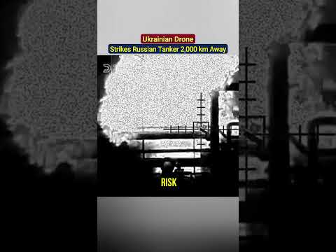 Video Un drone ucraino colpisce una petroliera russa a 2.000 km di distanza nel Mar Mediterraneo!