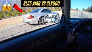 INSANE MONSTER 500WHP Sl55 vs 300WHP CLK500 Tuned by RaceIQ Performance