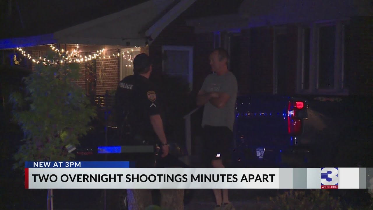 2 overnight shootings minutes apart
