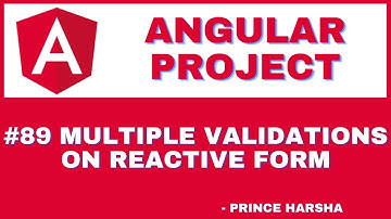 89. Angular Project Tutorial - Multiple Validations on Reactive Form