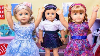 Disney Frozen Elsa and Anna Shopping for Prom Dresses! American Girl Doll Toy Brinquedo Boneca Kукла screenshot 5