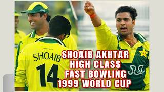 Shoaib Akhtar High Class Fast Bowling | Puchar Świata w Krykiecie 1999 | Pakistan kontra Szkocja | screenshot 5