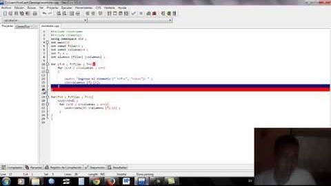 arreglos bidimensionales en c++ de jose orlando montufar