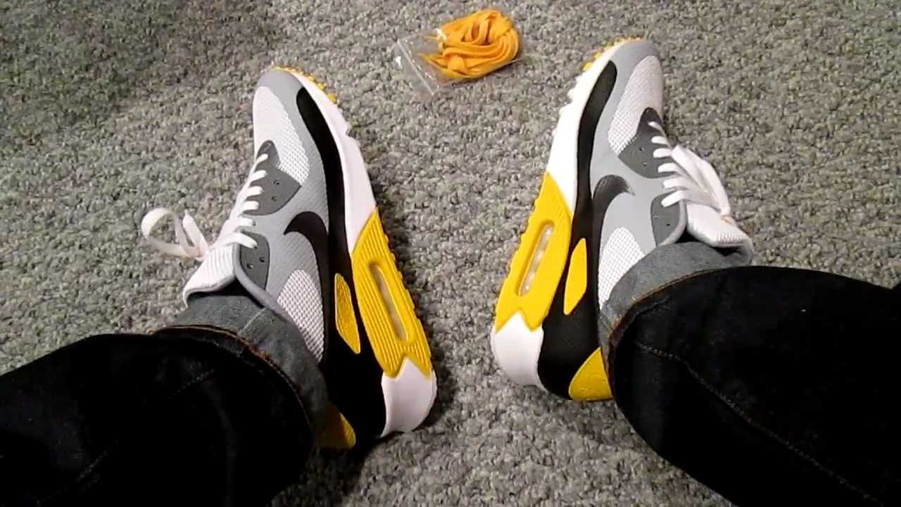 Nike Air Max 90 "LIVESTRONG" Hyperfuse ON FEET review premium airmax LAF 1  90 95 - YouTube
