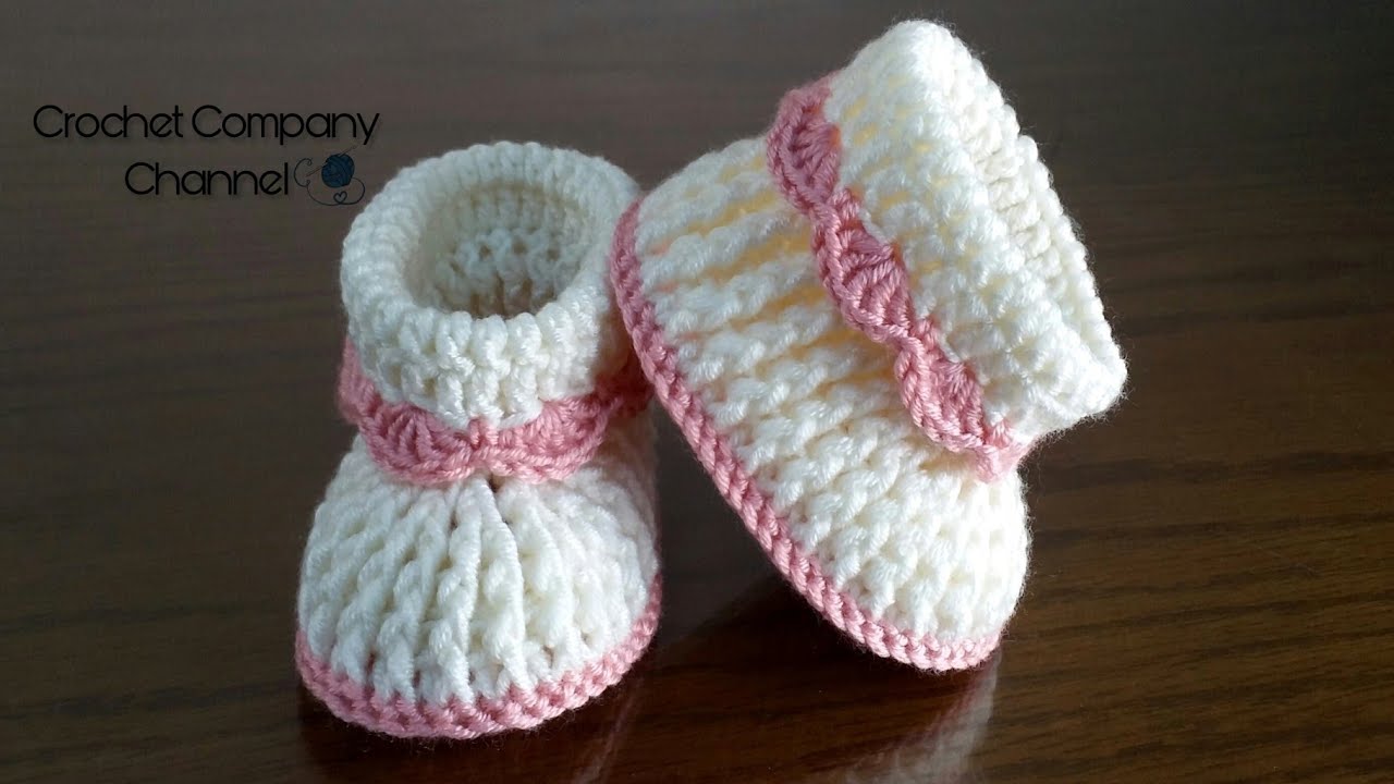 كروشيه لكلوك حذاء سليبر هاف بوت للبيبى بناتى ولادى Crochet Baby Booties Youtube