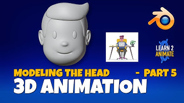 Modeling the Head Part 05 Blender 3.1 Beginner Tutorial - Converting a 2D Illustration to 3D