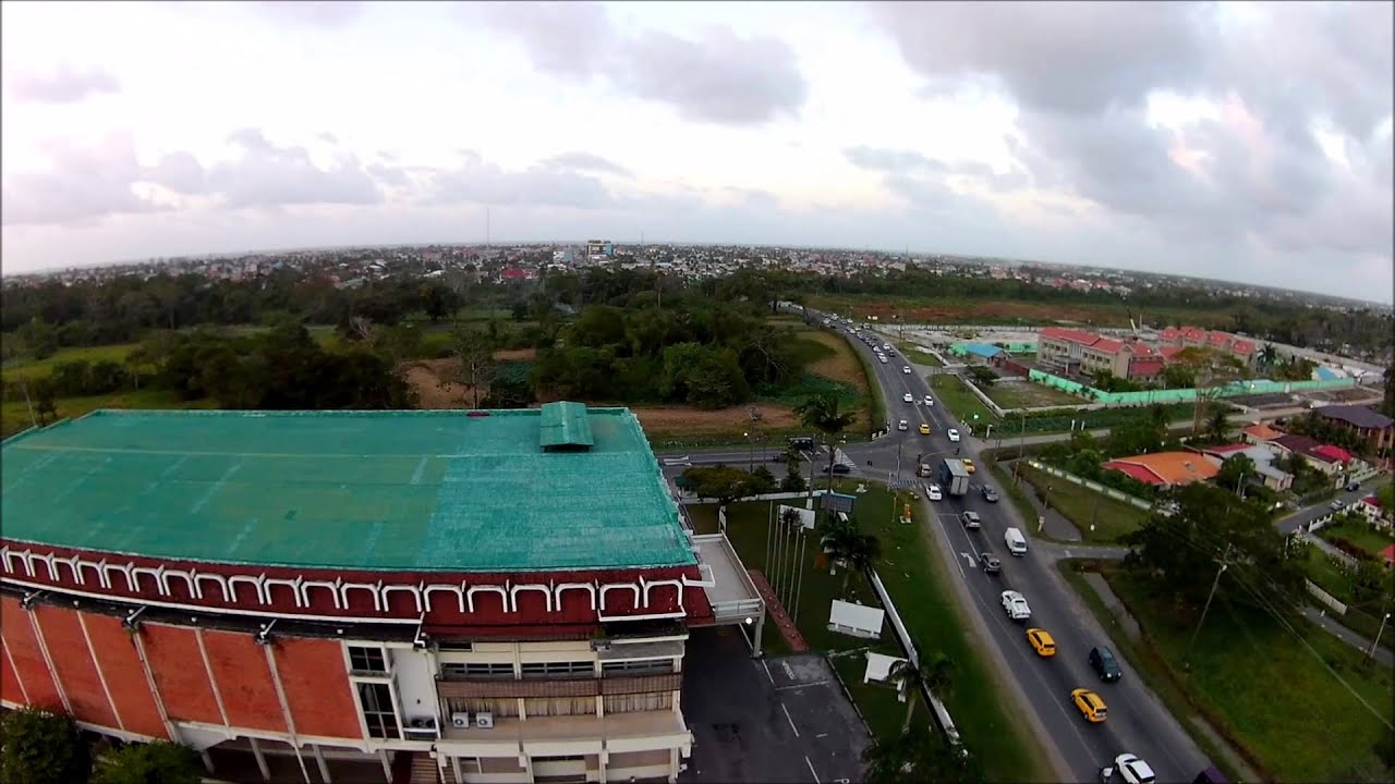 National Culture Center - afternoon traffic, Georgetown Guyana 