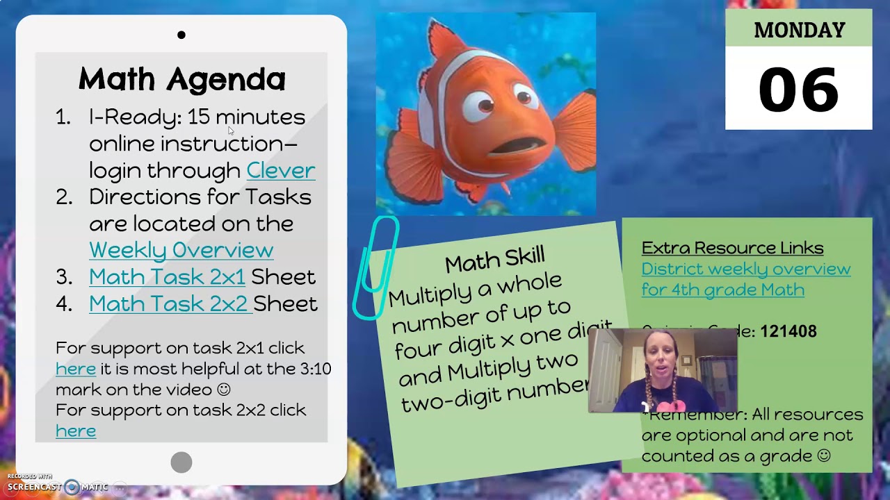 How to access your daily distance learning agendas - YouTube