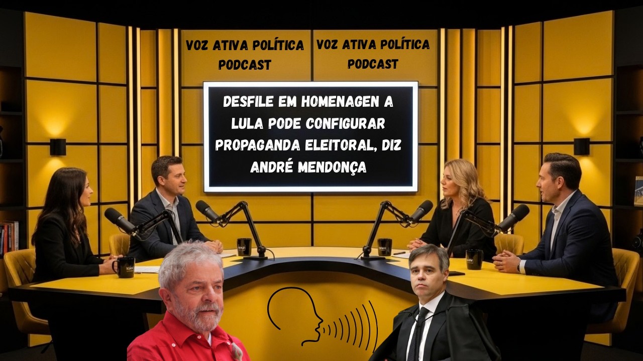 DESFILE EM HOMENAGEN A LULA PODE CONFIGURAR PROPAGANDA ELEITORAL, DIZ ANDRÉ MENDONÇA