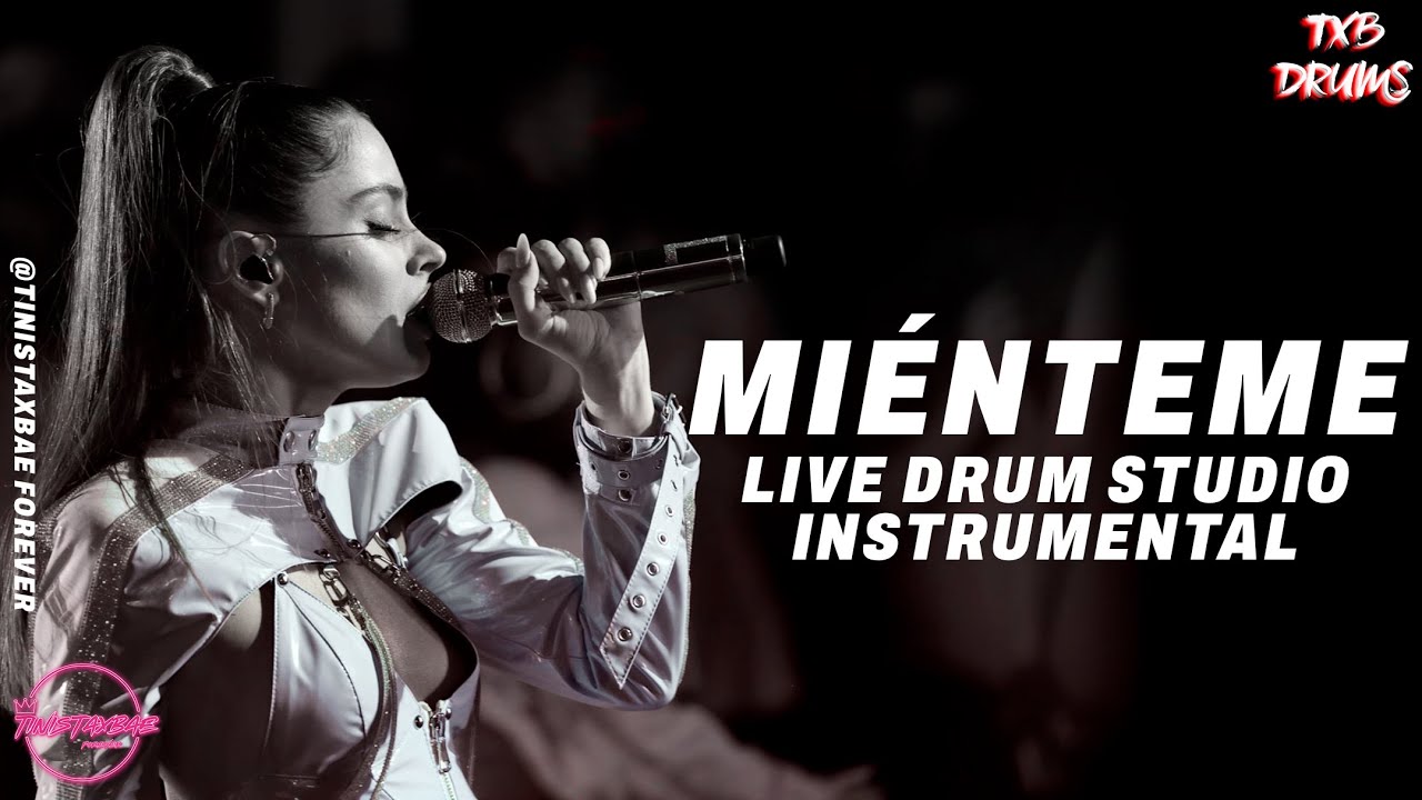 TINI - Miénteme - Live Drum Studio (Presentación Premios Juventud 2021 Instrumental)