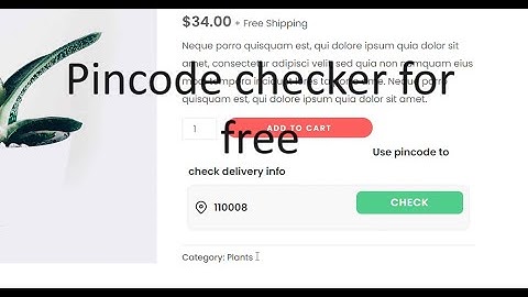 How to add pincode checker in product page in woocommerce