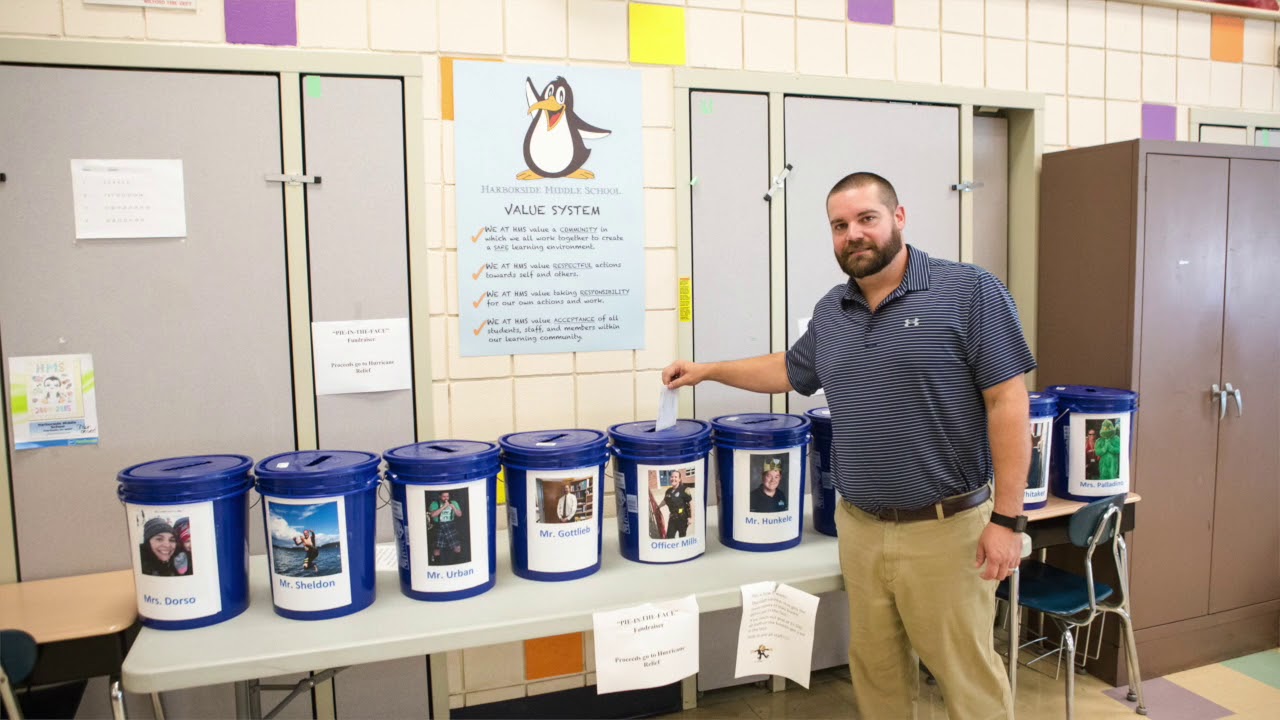 Minute with the Mayor - Pie in the Face Fundraiser for Hurricane Relief