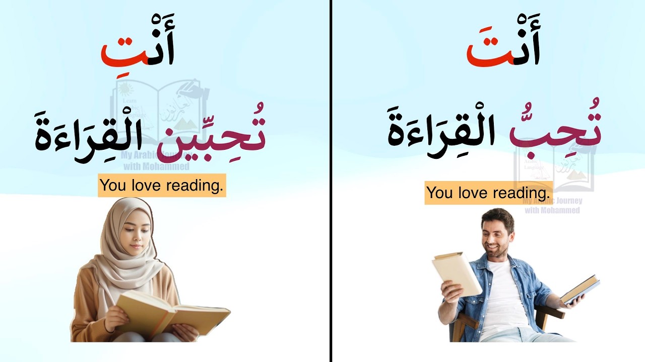 Arabic for kids أنتّ- أَنتِ - YouTube