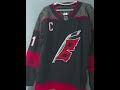 Jordan Staal Carolina Hurricanes Captain Jersey Review #HockeyJersey #NHLCollectibles #CaptainPatch