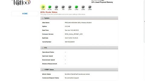 How to change SSID and WiFi password Globe tattoo home DSL Prolink h5004nk