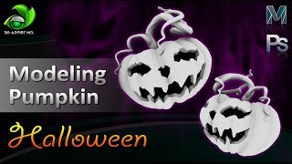 Game Artist | Modeling a Pumpkin Halloween with Autodesk Maya 2018 | Game Design