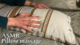 ASMR 🌙 Striped pillow gets massaged - Massage movements, fabric sounds, tracing (no talking)