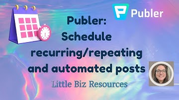 How to create a social media schedule for repeating and automatic posts on Publer