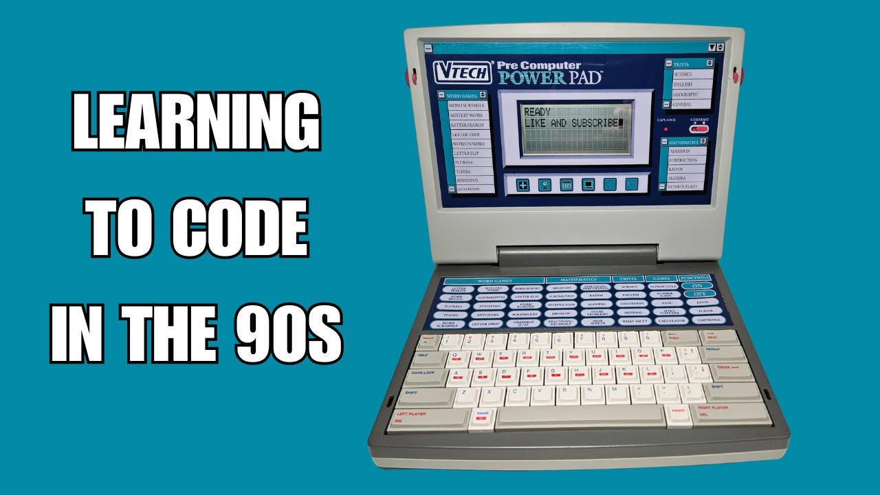 VTECH Power Pad 90s Pre Computer with BASIC Programming - YouTube