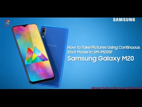 How To Take Pictures Using Continuous Shot Mode In SM-M205F Samsung Galaxy M20
