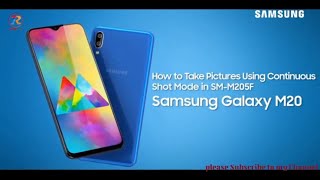 How to Take Pictures Using Continuous Shot Mode in SM-M205F Samsung Galaxy M20 screenshot 3