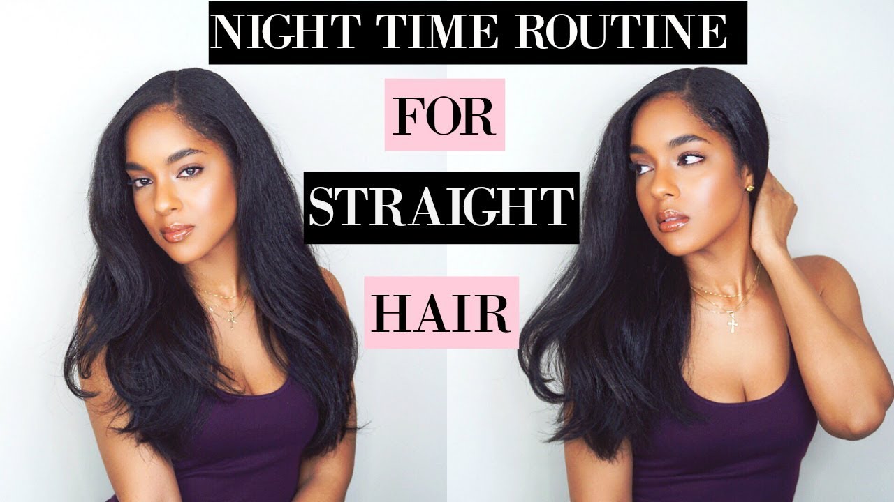 SIX WAYS TO MAINTAIN STRAIGHT HAIR AT NIGHT - YouTube