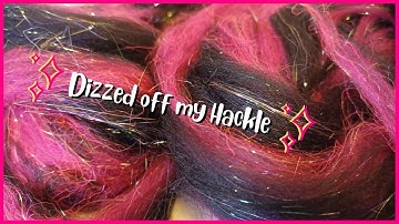 Dizzing what I call Magenta Zebra off my Hackle, plus a chat!